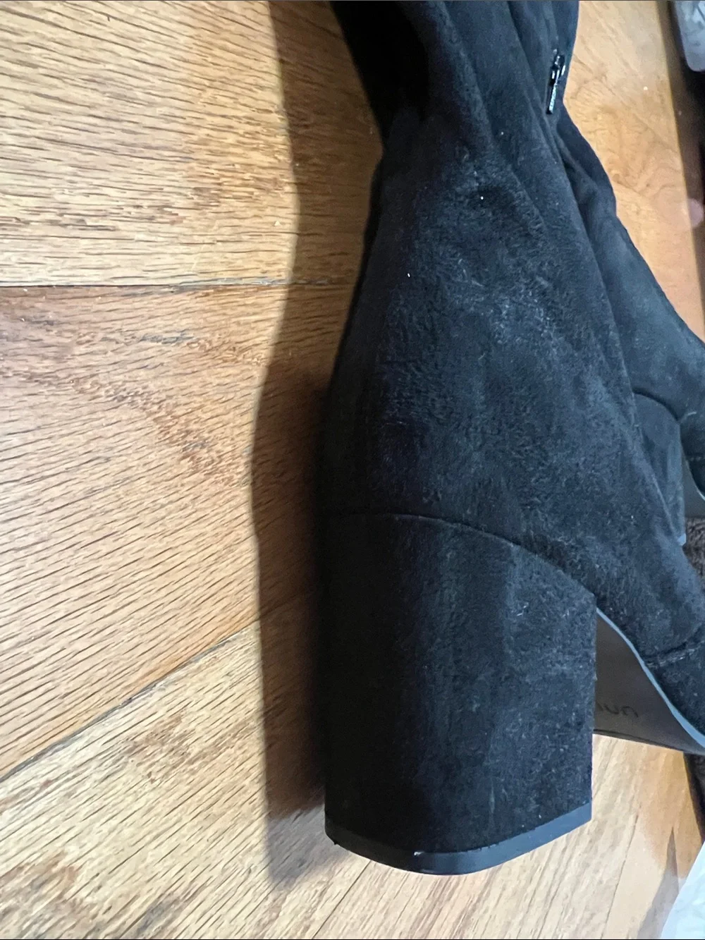 Unisa Black Over-the-Knee Block Heel Boots
